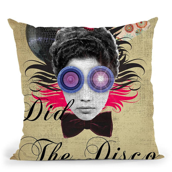 Where Did The Disco Go Throw Pillow By Elo Marc - All About Vibe