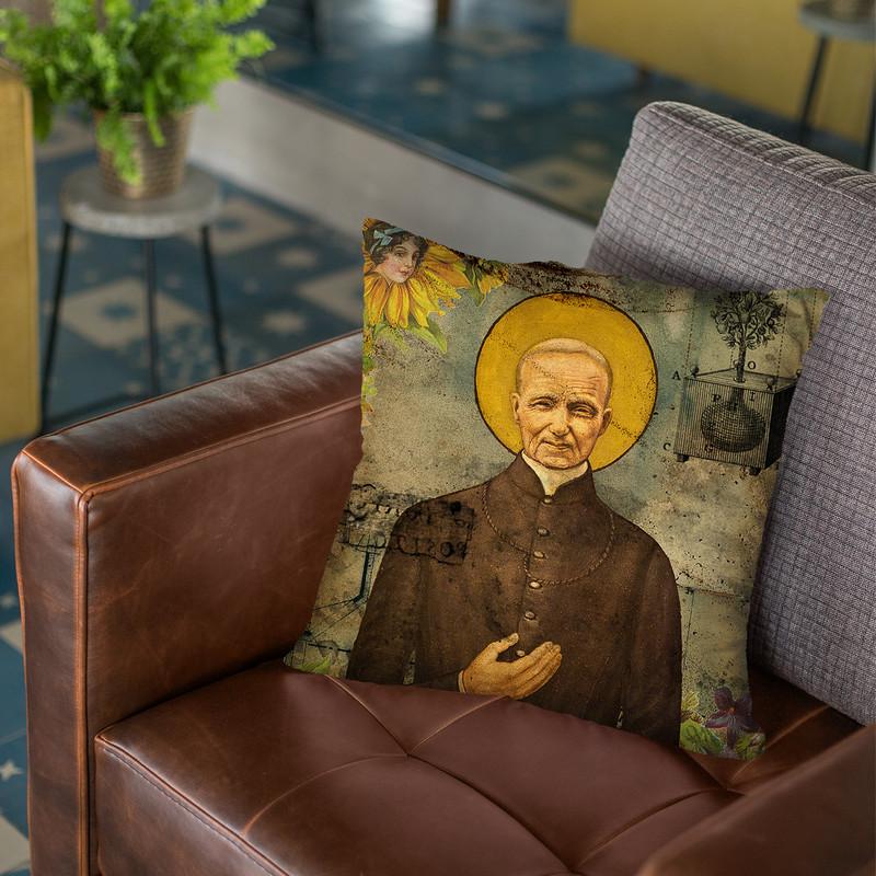 The Holy Father Throw Pillow By Elo Marc - All About Vibe