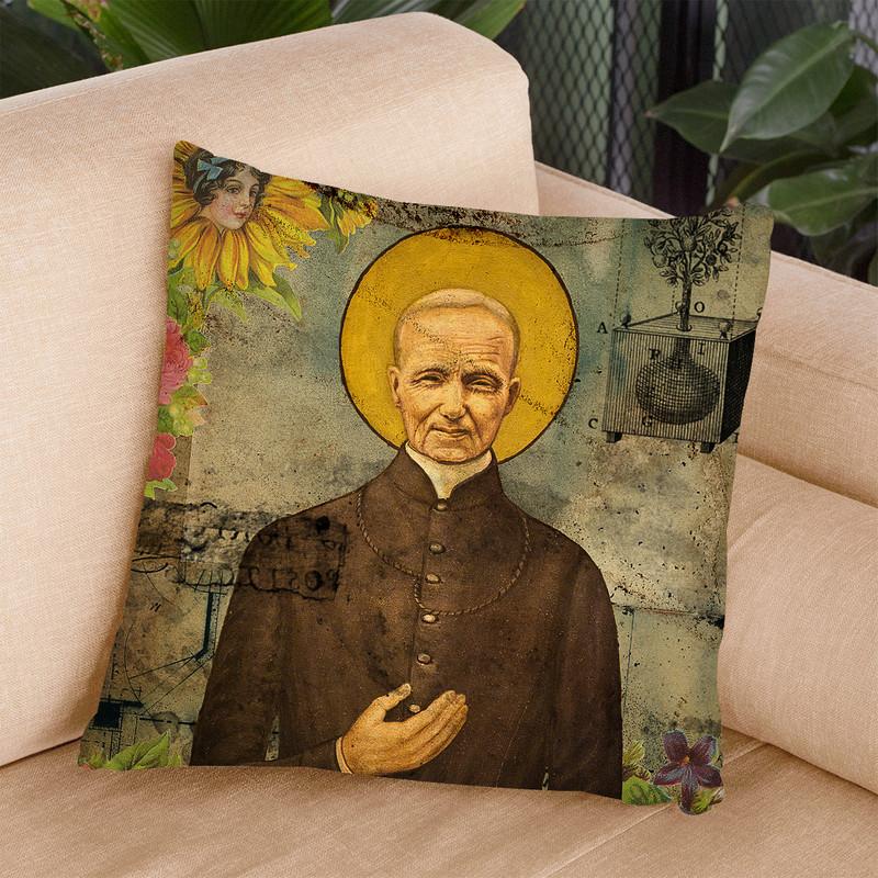 The Holy Father Throw Pillow By Elo Marc - All About Vibe