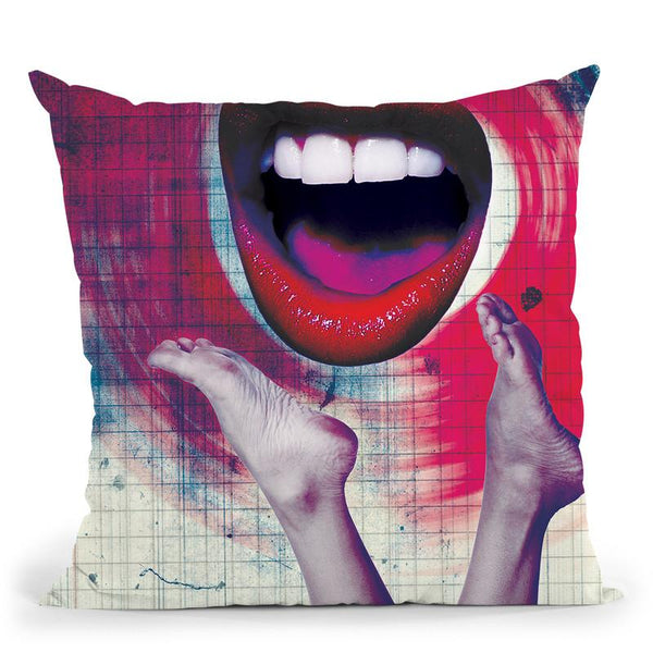 Bla Bla Bla Throw Pillow By Elo Marc - All About Vibe