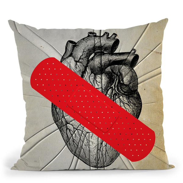 First Aid Throw Pillow By Elo Marc - All About Vibe