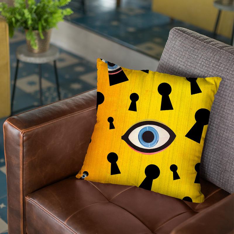 They Are Watching Throw Pillow By Elo Marc - All About Vibe