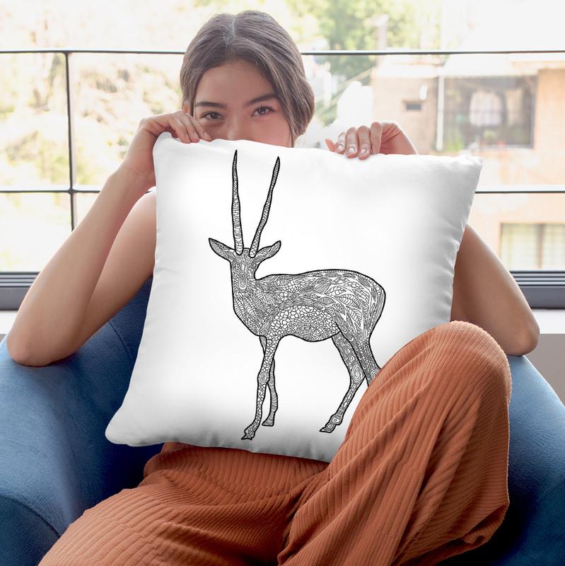Antelope Throw Pillow By Bob Weer - All About Vibe