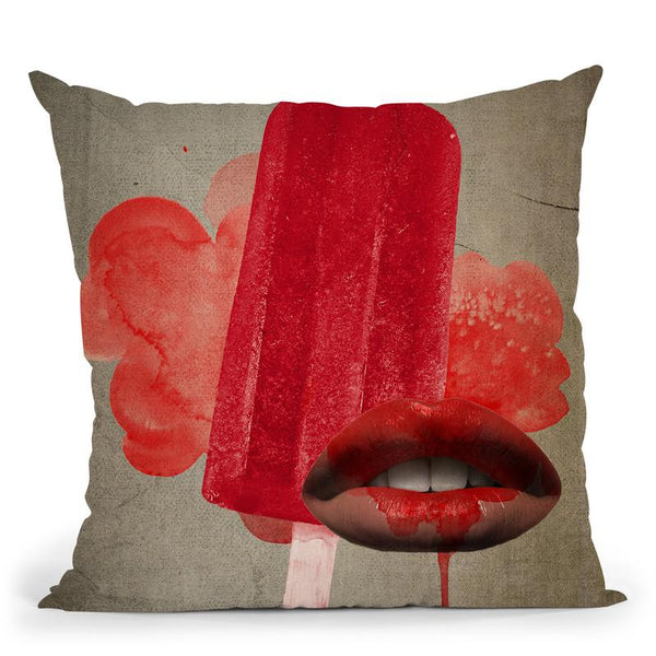 Cold Kiss Throw Pillow By Elo Marc - All About Vibe