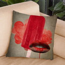 Cold Kiss Throw Pillow By Elo Marc - All About Vibe