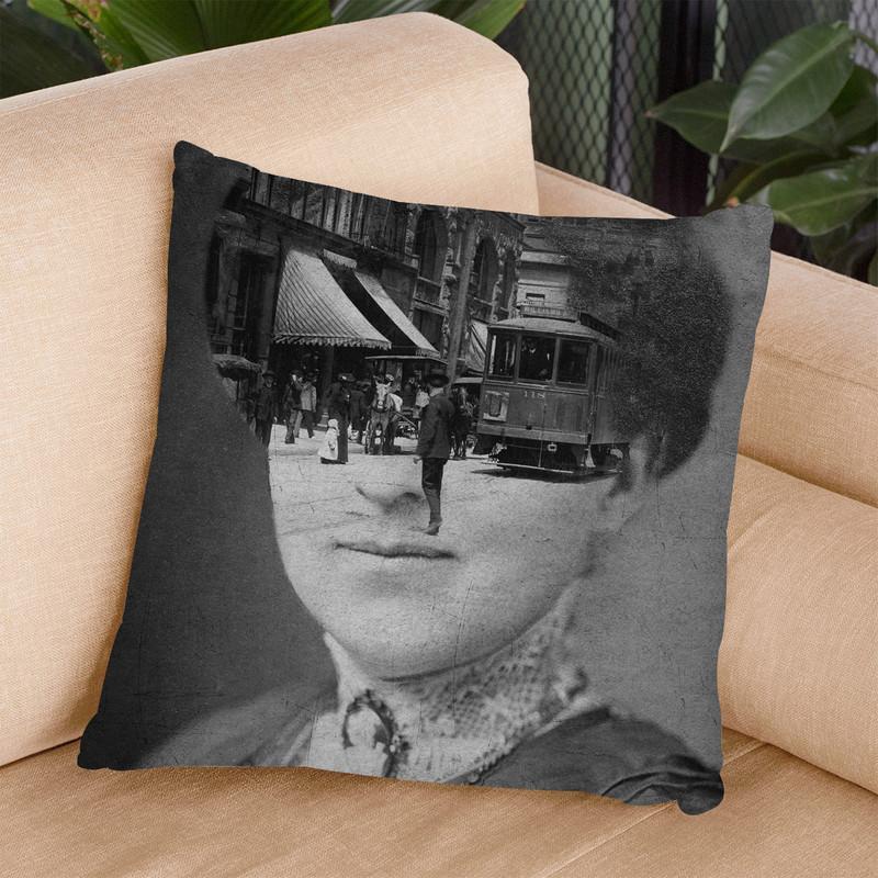 Faded Throw Pillow By Elo Marc - All About Vibe
