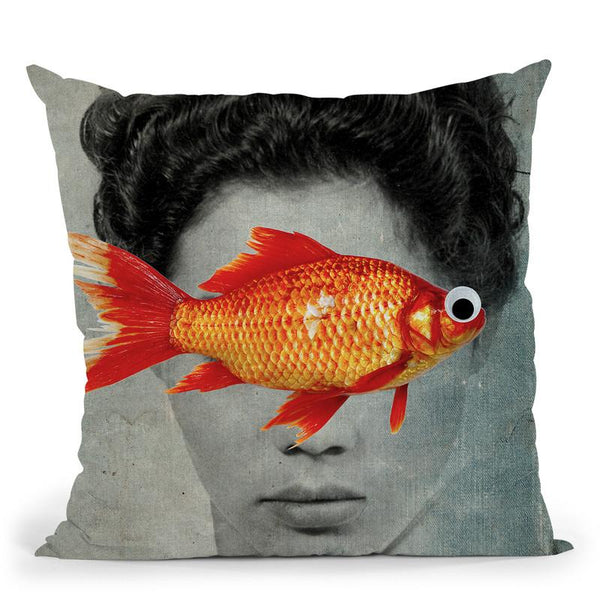Fish Eye Throw Pillow By Elo Marc - All About Vibe