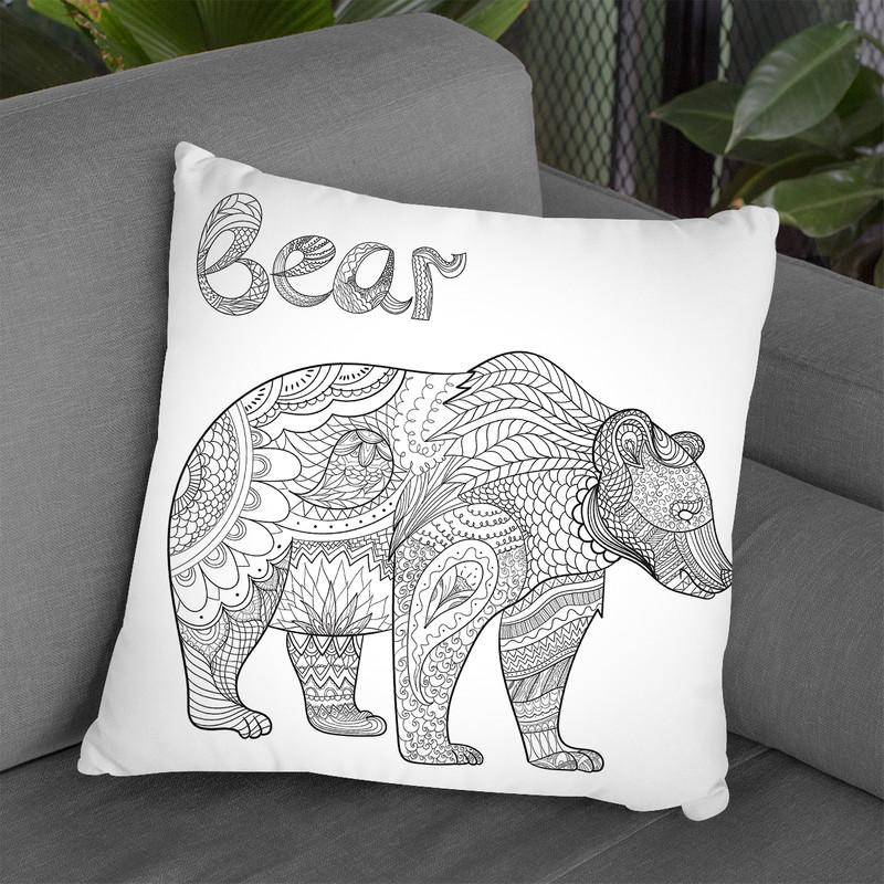 Bear Throw Pillow By Bob Weer - All About Vibe