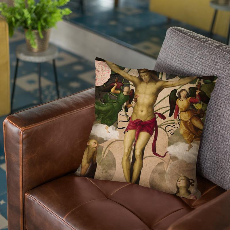 Re-Birth Throw Pillow By Elo Marc - All About Vibe