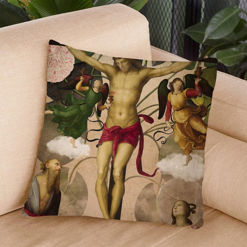 Re-Birth Throw Pillow By Elo Marc - All About Vibe