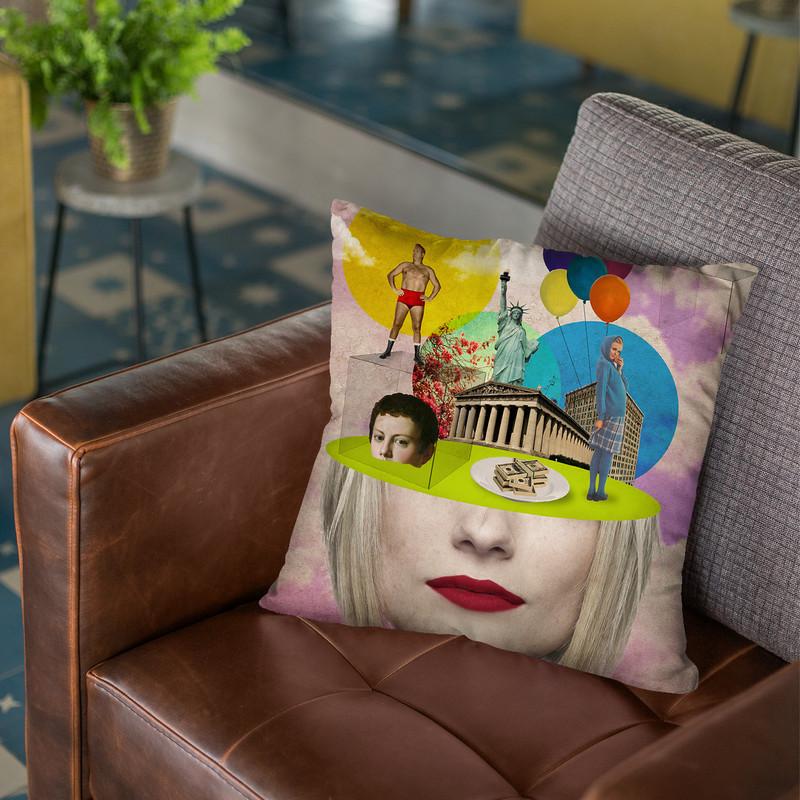Uncertainty Throw Pillow By Elo Marc - All About Vibe