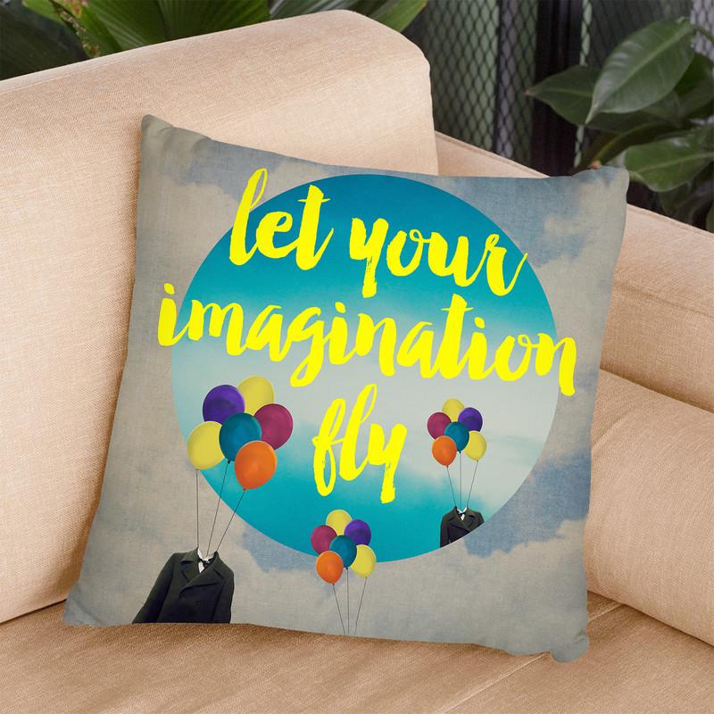 Let Your Imagination Throw Pillow By Elo Marc - All About Vibe