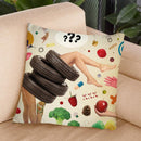 Candid Throw Pillow By Elo Marc - All About Vibe