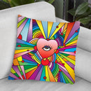 Heart Eye Pop Throw Pillow By Howie Green - All About Vibe