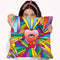 Heart Eye Pop Throw Pillow By Howie Green - All About Vibe