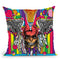 Lacrosse Skull Throw Pillow By Howie Green - All About Vibe