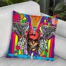 Lacrosse Skull Throw Pillow By Howie Green - All About Vibe