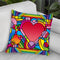 Peace Love Music B Throw Pillow By Howie Green - All About Vibe