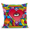 Peace Love Music C Throw Pillow By Howie Green - All About Vibe