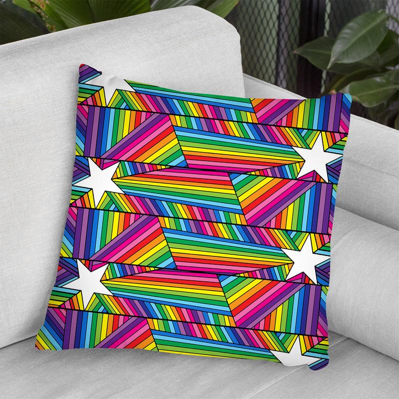 Stars Stripes B Throw Pillow By Howie Green - All About Vibe