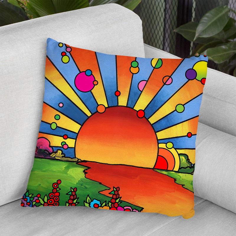 2014 Sunset Throw Pillow By Howie Green - All About Vibe