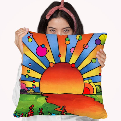 2014 Sunset Throw Pillow By Howie Green - All About Vibe