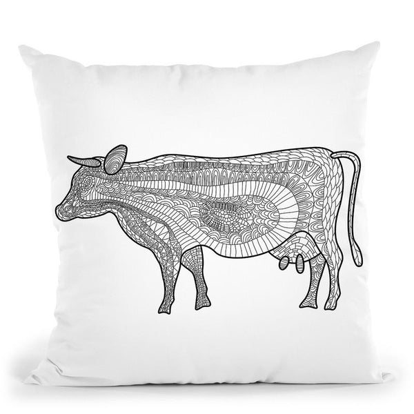 Cow Throw Pillow By Bob Weer - All About Vibe