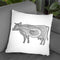 Cow Throw Pillow By Bob Weer - All About Vibe