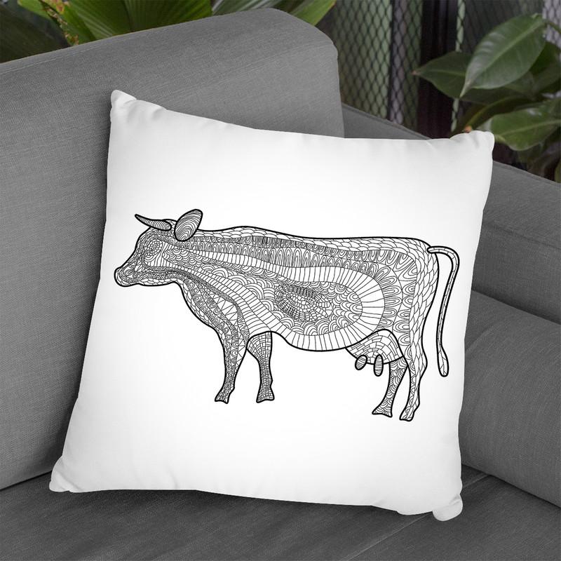 Cow Throw Pillow By Bob Weer - All About Vibe