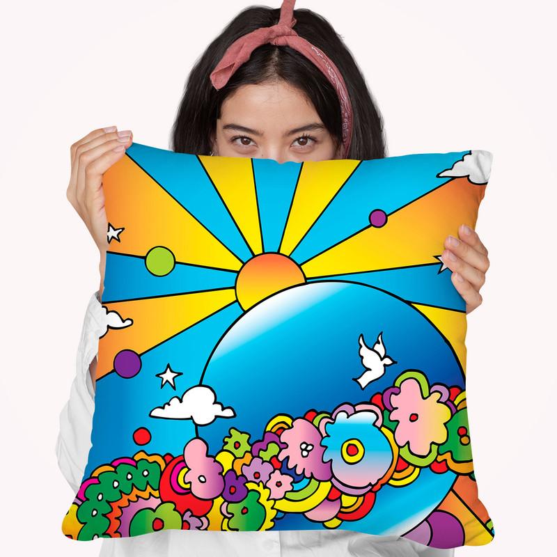 Cosmic Planet Throw Pillow By Howie Green - All About Vibe