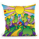 Cosmic Trees Throw Pillow By Howie Green - All About Vibe