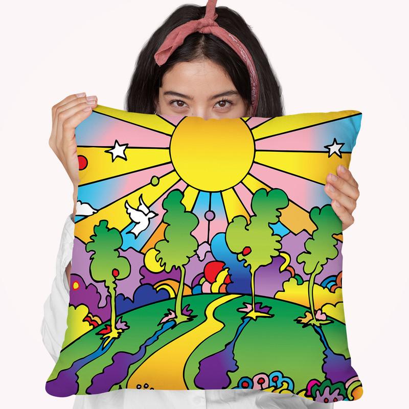 Cosmic Trees Throw Pillow By Howie Green - All About Vibe