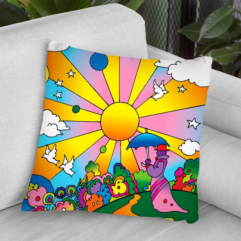 Cosmic Umberella Throw Pillow By Howie Green - All About Vibe
