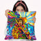 Jimi Color Throw Pillow By Howie Green - All About Vibe
