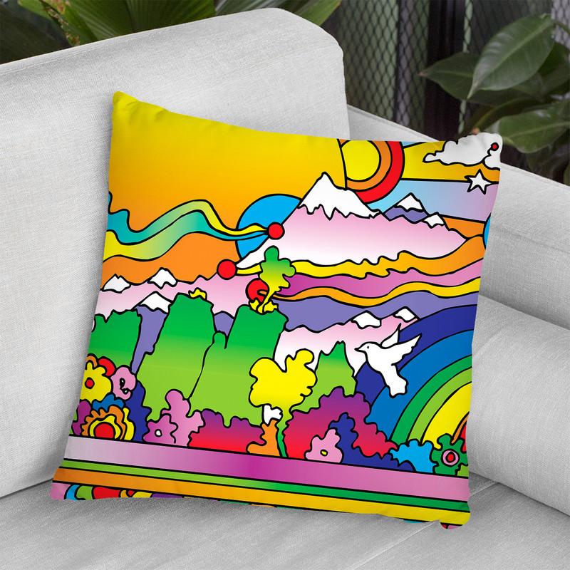 Sun 6 Throw Pillow By Howie Green - All About Vibe