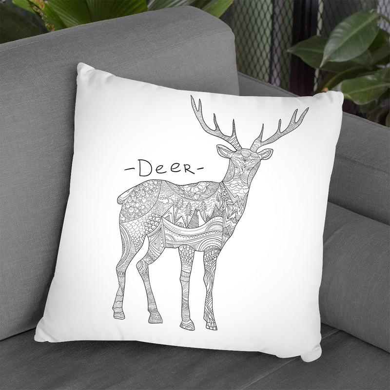 Deer Ii Throw Pillow By Bob Weer - All About Vibe