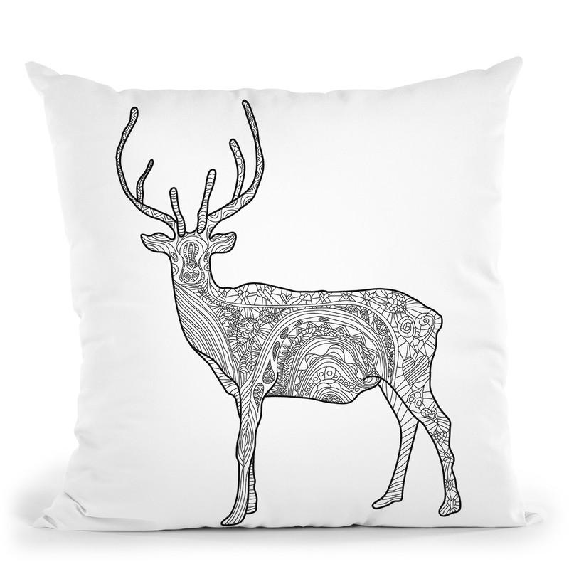 Deer Throw Pillow By Bob Weer - All About Vibe