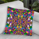 Flowers Kalidescope Throw Pillow By Howie Green - All About Vibe