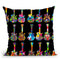 Pop Art Guitars Throw Pillow By Howie Green - All About Vibe