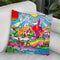 Red Roof Cottage Landscape Throw Pillow By Howie Green - All About Vibe