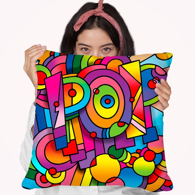 Pop 1 Throw Pillow By Howie Green - All About Vibe