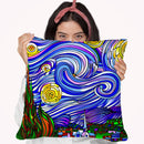 Starry Night 1 Throw Pillow By Howie Green - All About Vibe