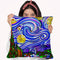 Starry Night 1 Throw Pillow By Howie Green - All About Vibe
