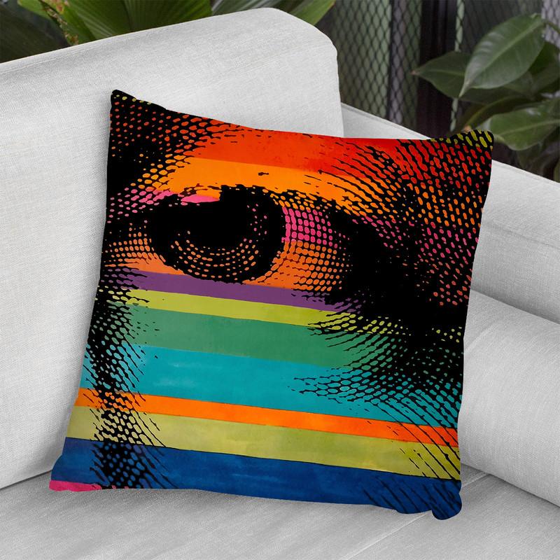 GeorgeÕS Eye Throw Pillow By Howie Green - All About Vibe