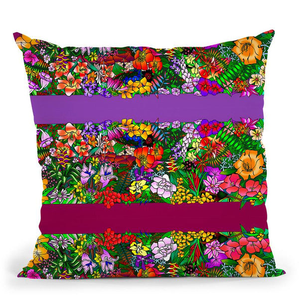 Kvilleflowers 1 Throw Pillow By Howie Green - All About Vibe