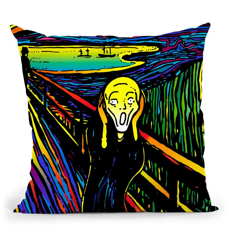 Scream 2 Throw Pillow By Howie Green - All About Vibe