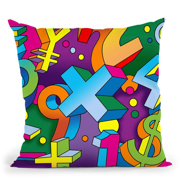 Math Mural Throw Pillow By Howie Green - All About Vibe
