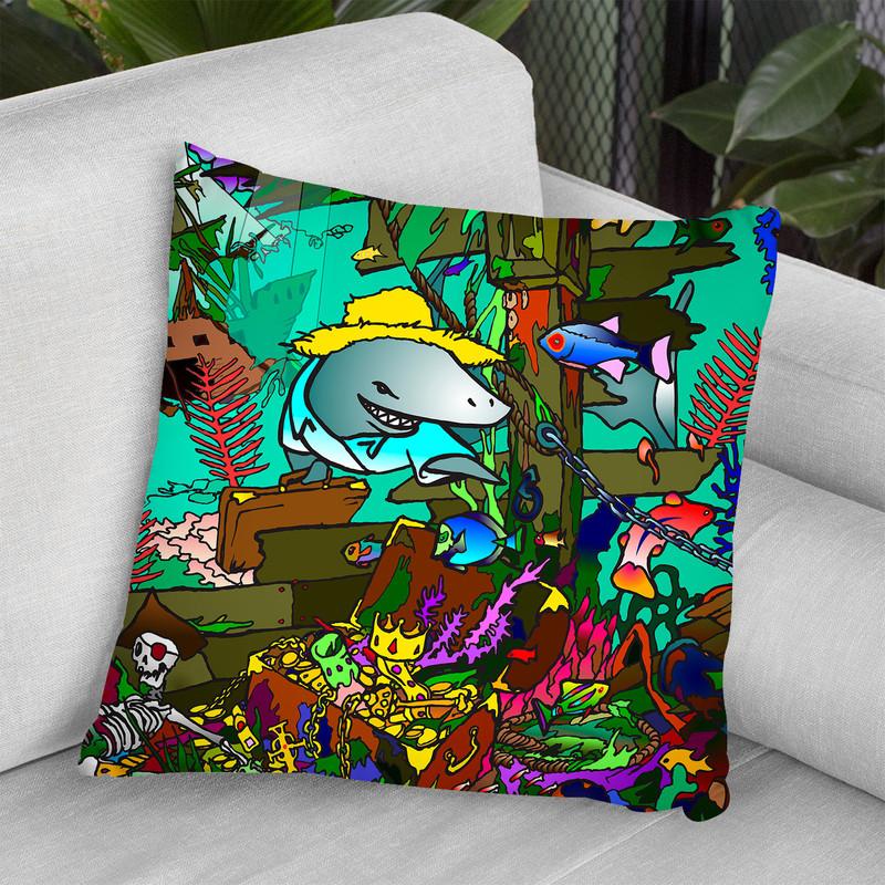 Underwaterark Throw Pillow By Howie Green - All About Vibe