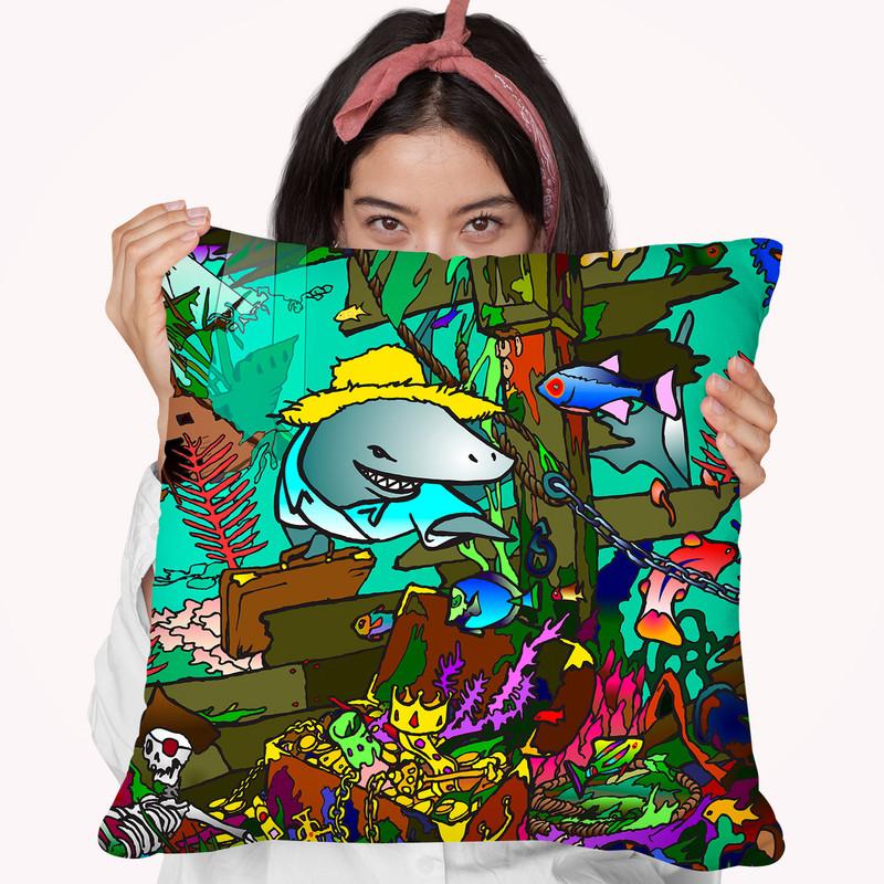 Underwaterark Throw Pillow By Howie Green - All About Vibe