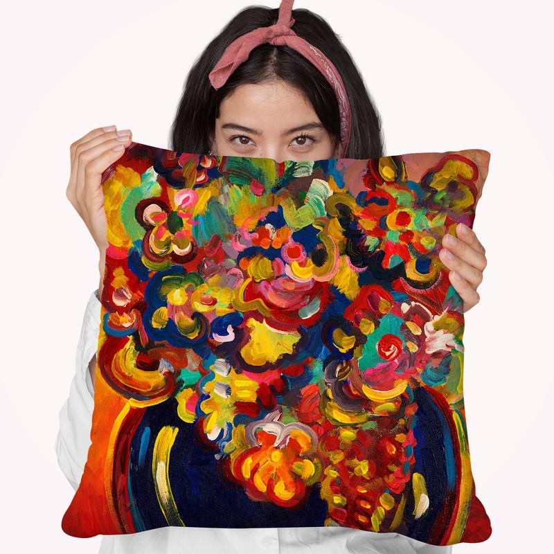 Flowers 5 Throw Pillow By Howie Green - All About Vibe
